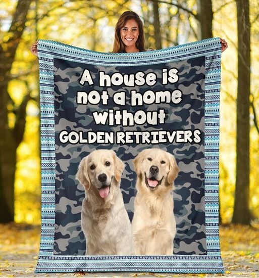 Golden Retriever Fleece Blanket