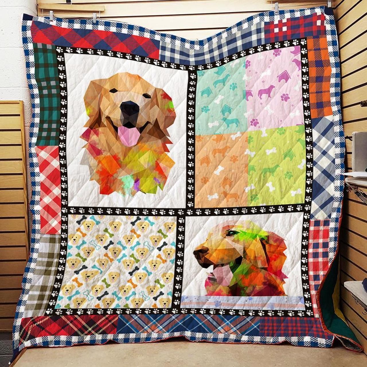 Golden Retriever Quilt Blanket DHC1312162VT