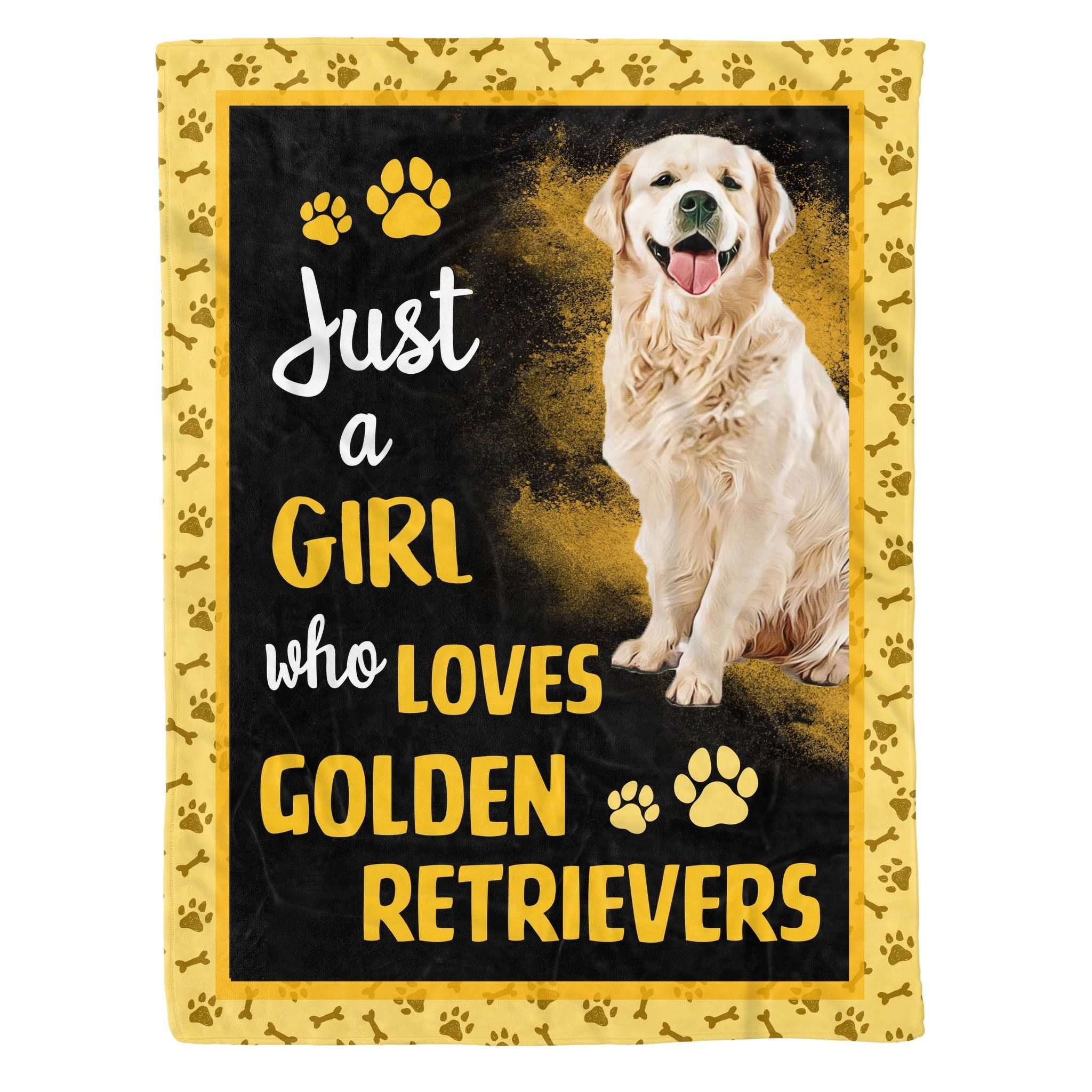 Golden Retrievers Fleece Blanket