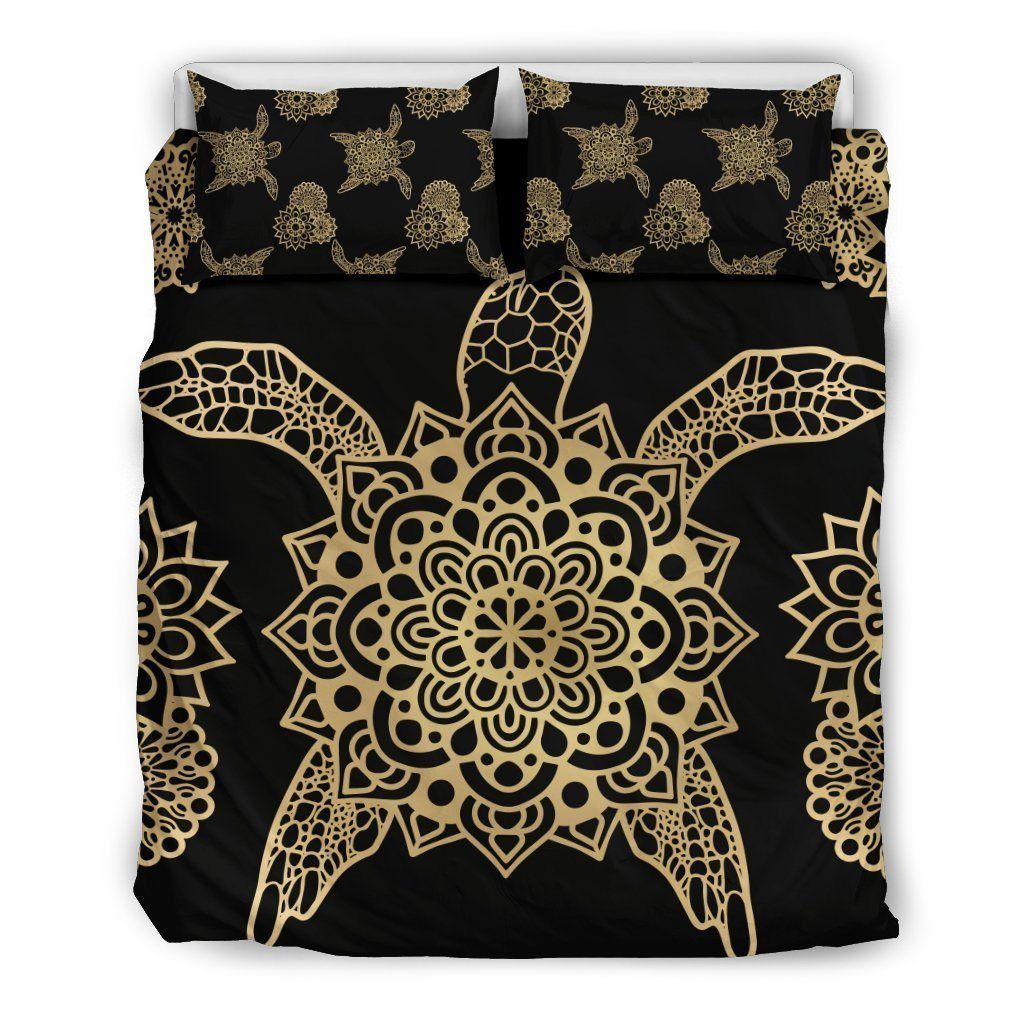 Golden Sea Turtle Bedding Set