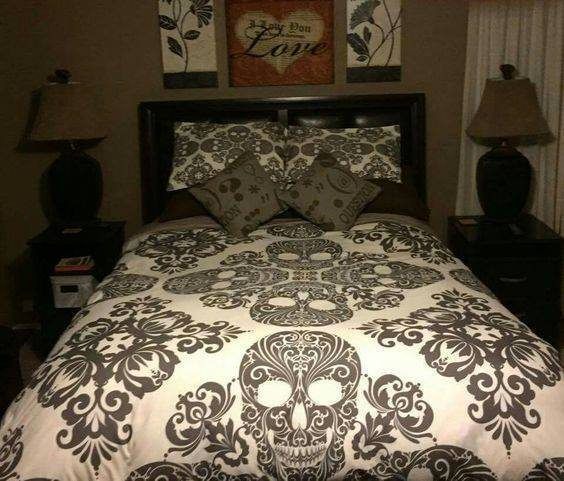Golden Skull Bedding Set