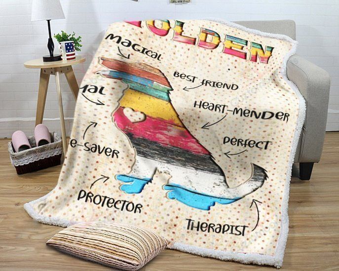 Golden Therapist Fleece Blanket