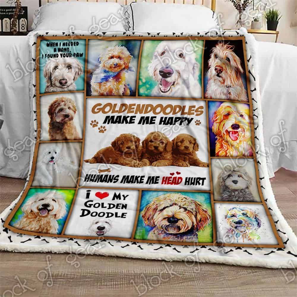 Goldendoodle Fleece Blanket