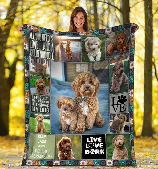 Goldendoodle Fleece Blanket