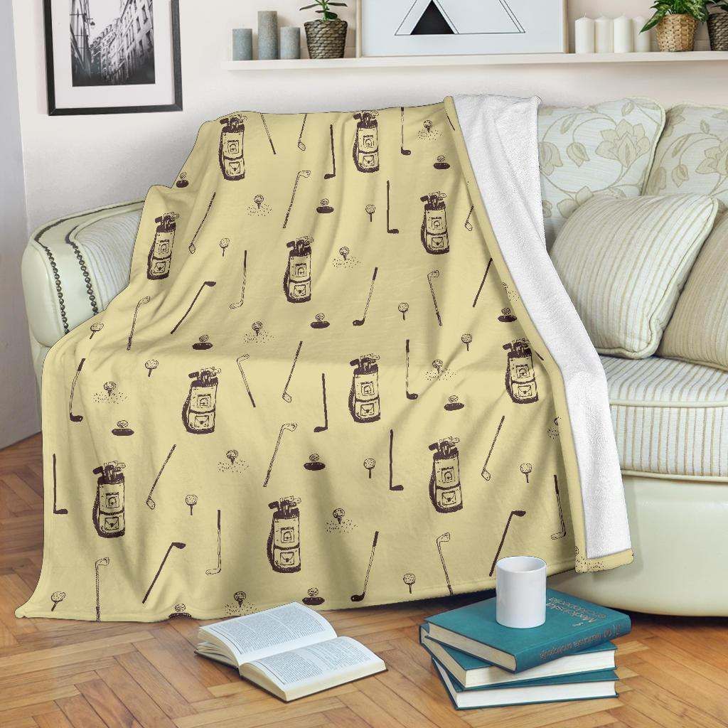Golf Sherpa Fleece Blanket