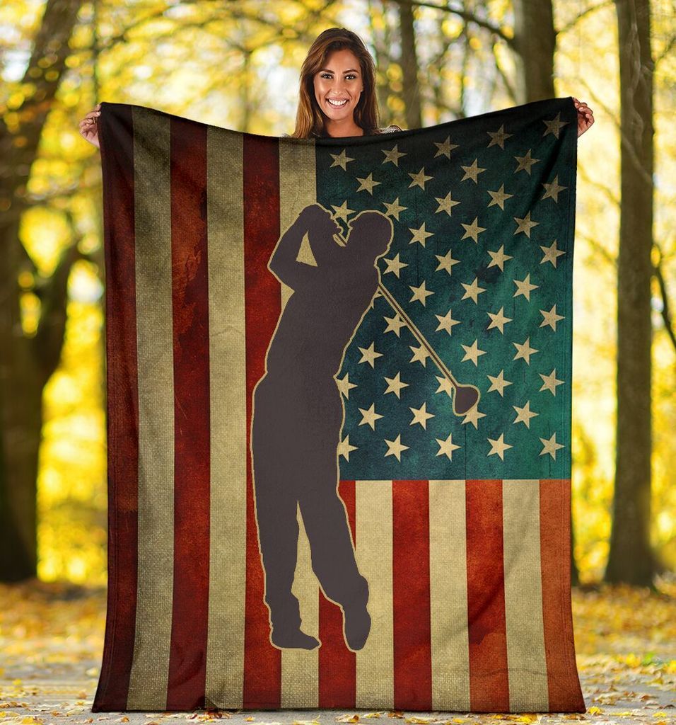 Golf Sherpa Fleece Blanket