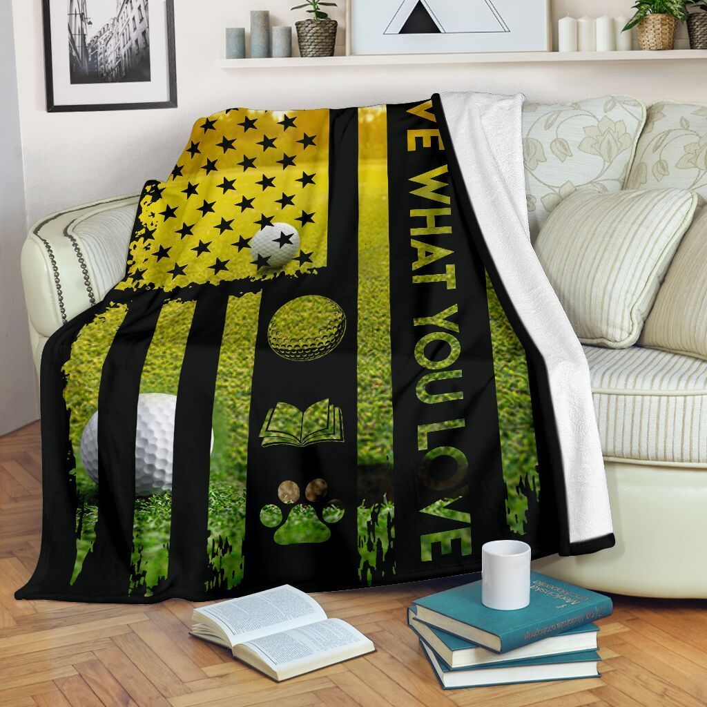 Golf Sherpa Fleece Blanket