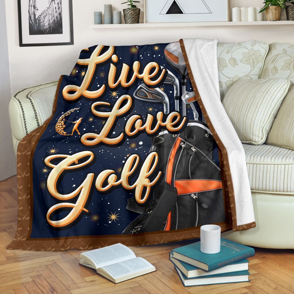 Golf Sherpa Fleece Blanket