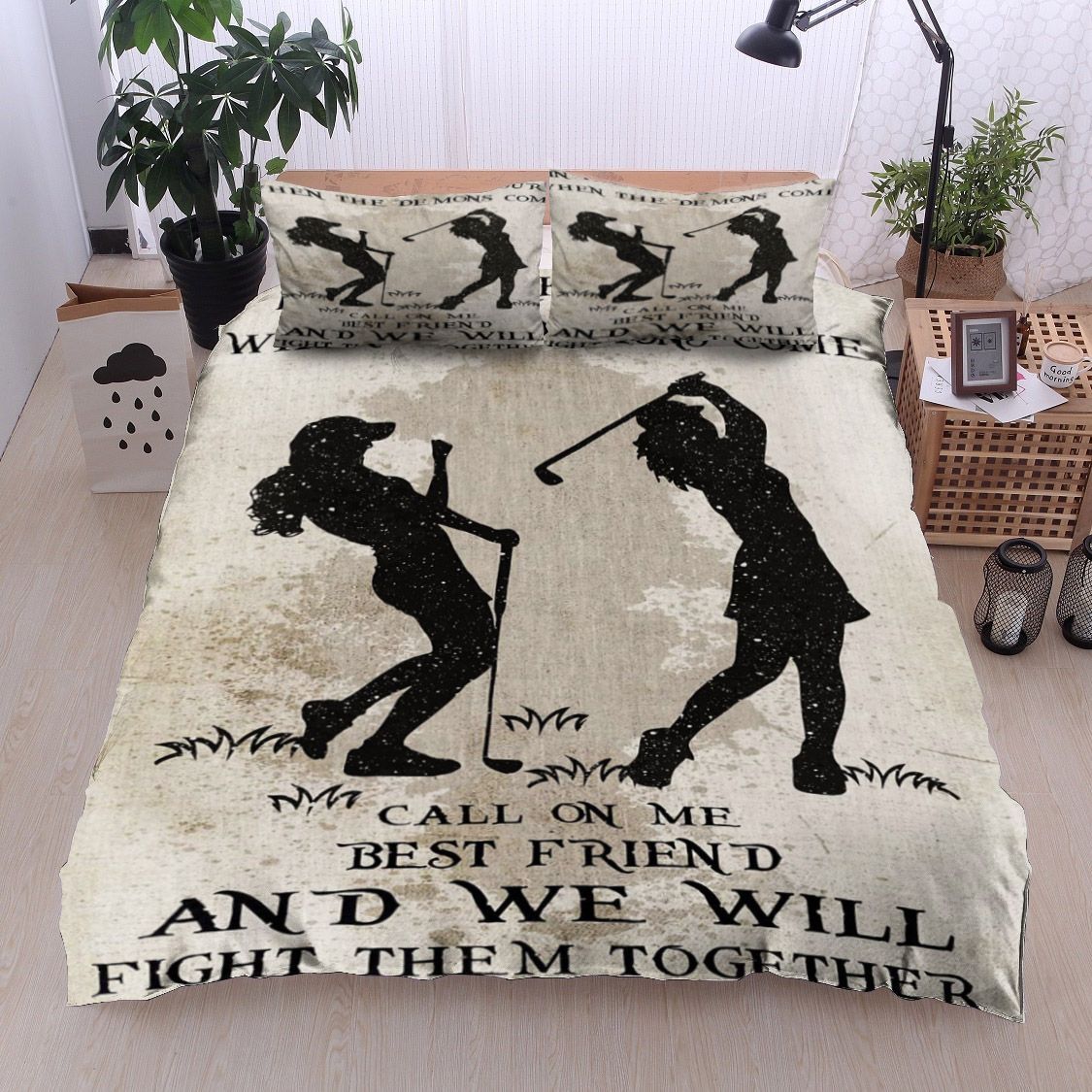 Golf Family In The Darkest Bedding Set