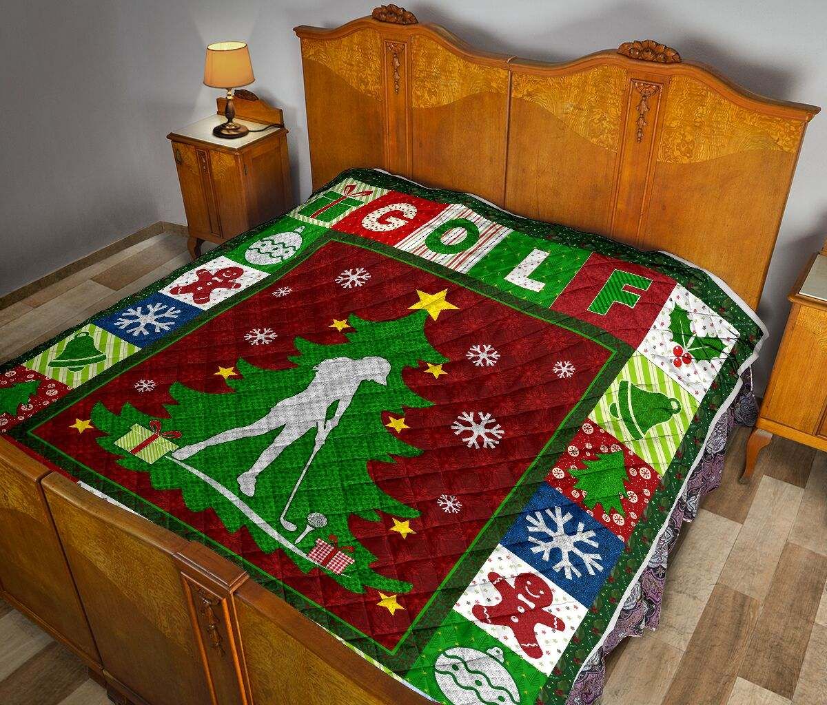 Golf Girl Theme Christmas Quilt DHC281111368DD