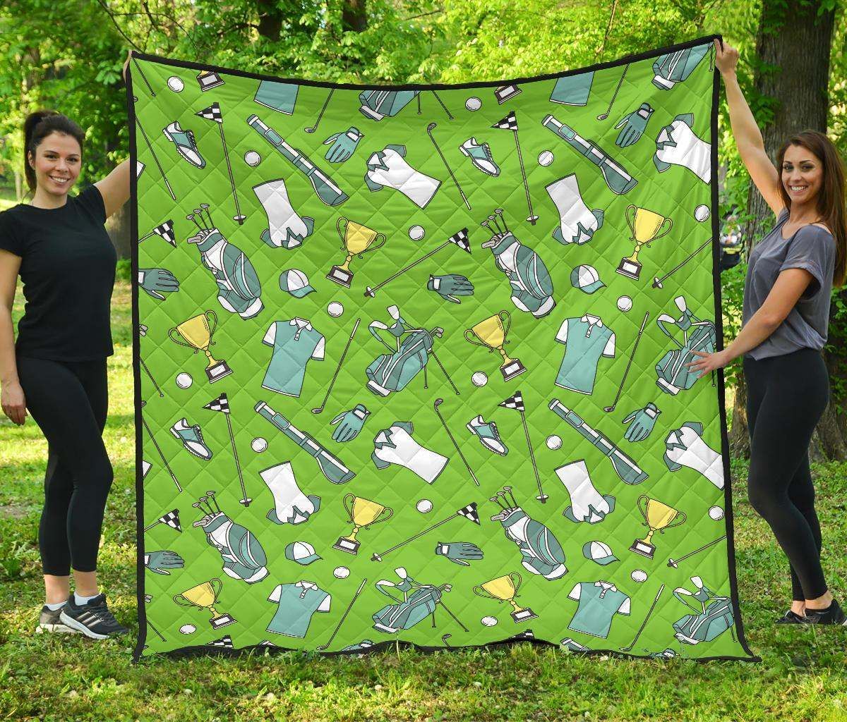 Golf Green CL12100321MDQ Quilt Blanket