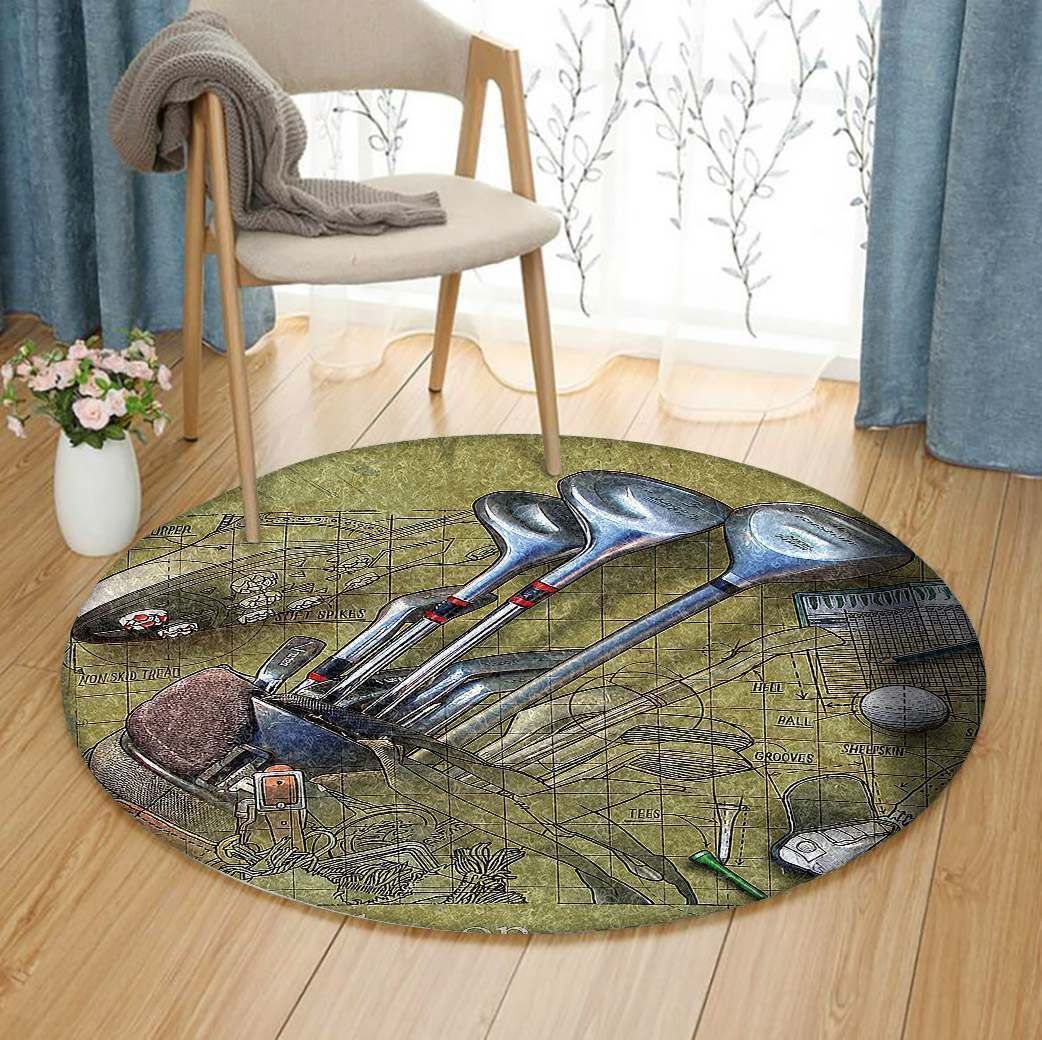 Golf Round Carpet