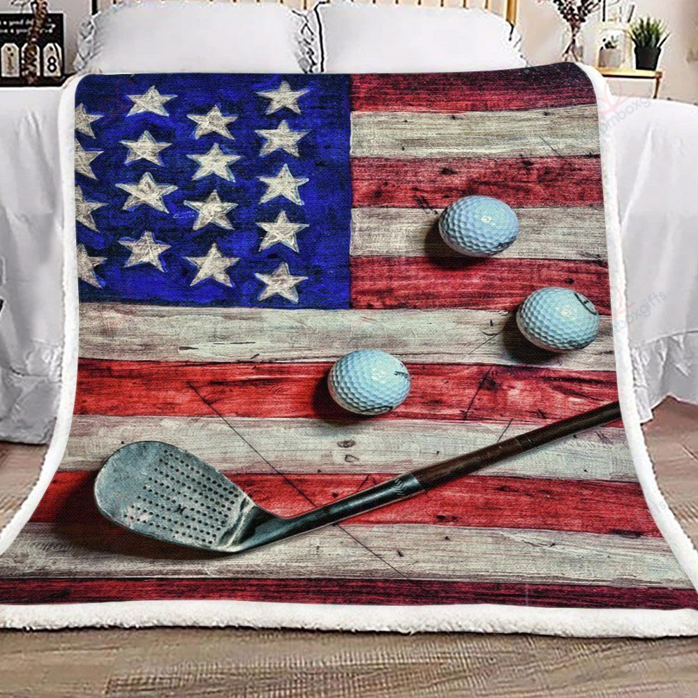 Golf Sherpa Fleece Blanket