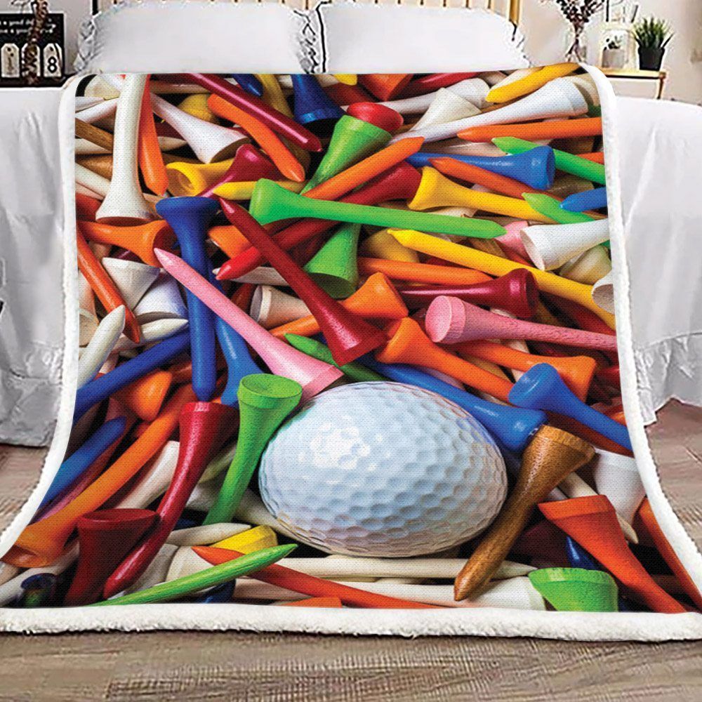 Golf Sherpa Fleece Blanket