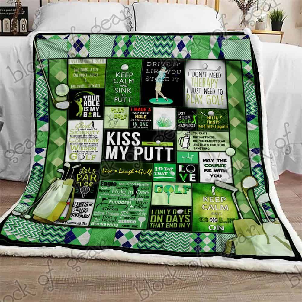 Golf Sherpa Fleece Blanket