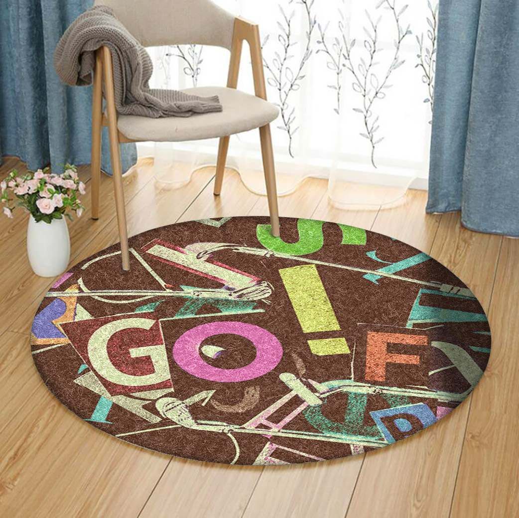 Golf Round Carpet