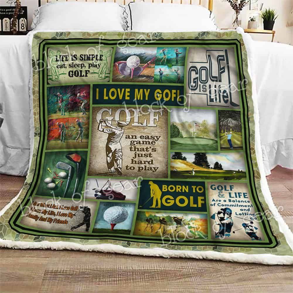 GOLF Is My Name Fleece Blanket