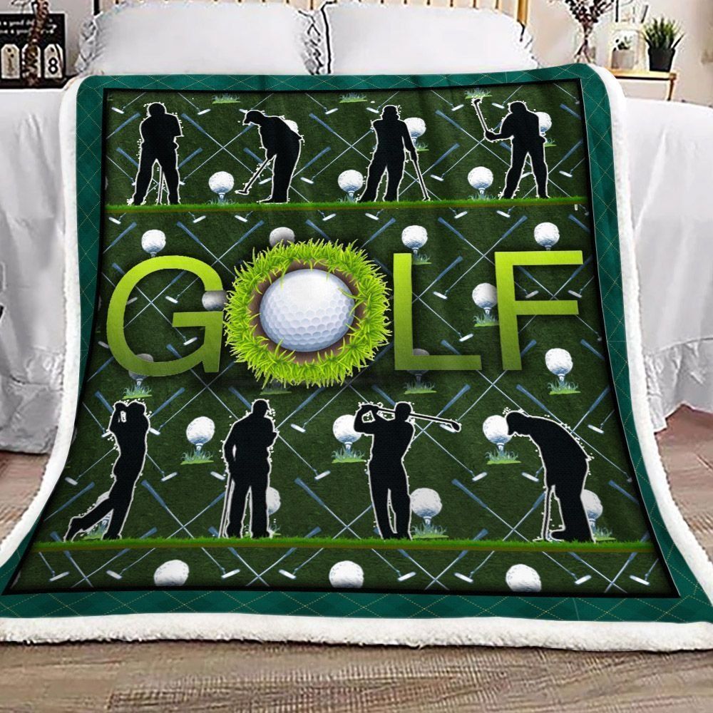 Golf Life Sherpa Fleece Blanket