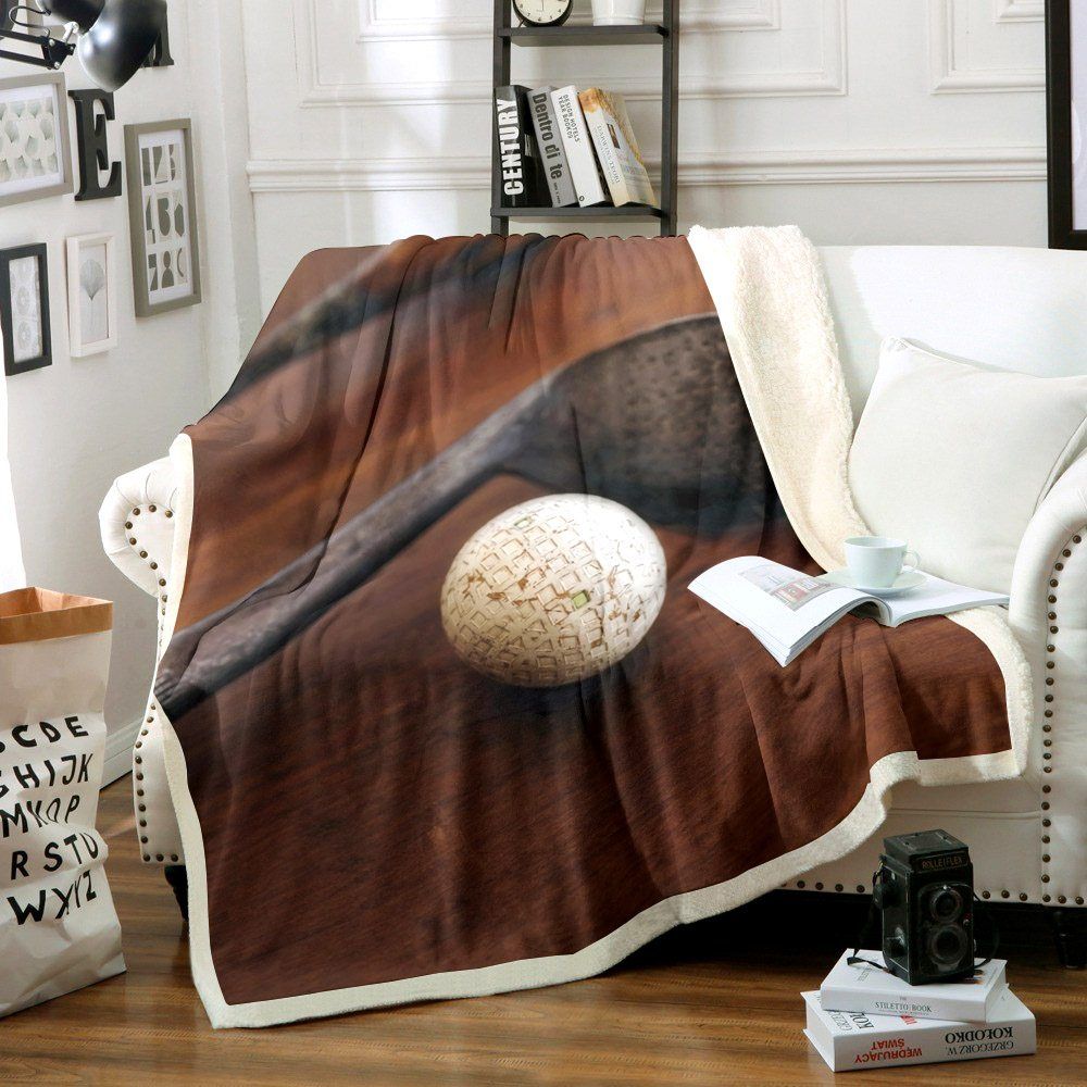 Golf Sherpa Fleece Blanket