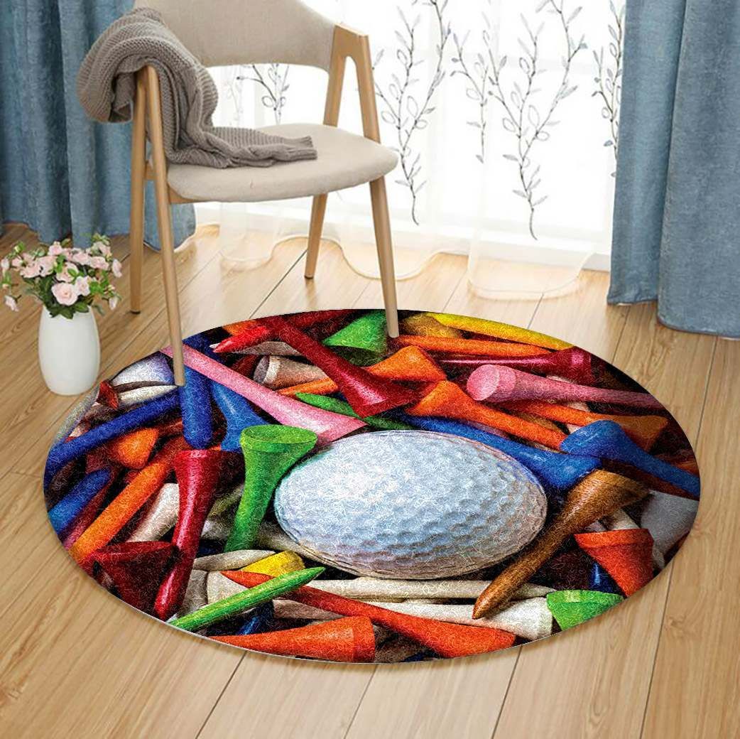 Golf Round Carpet
