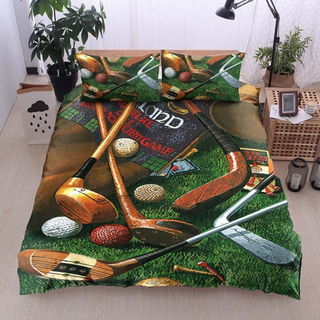 Golf Cotton Bed Sheets Spread Comforter Duvet Cover Cotton Bed Sheets Spread Comforter Bedding Set