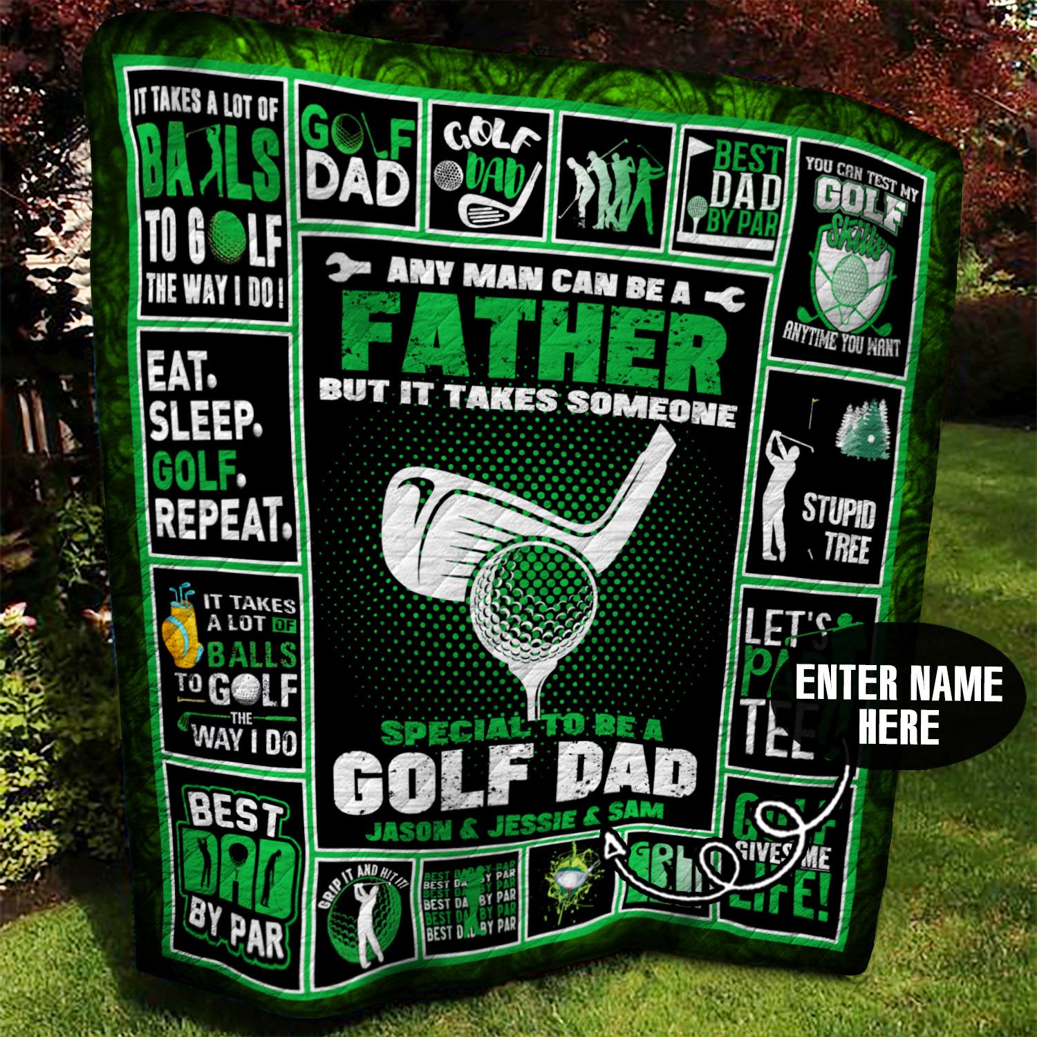 Golf Personalized Quilt Blanket BBB120617SM