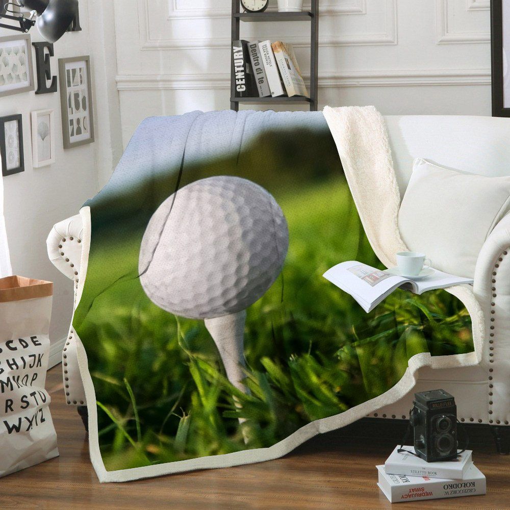 Golf Sherpa Fleece Blanket