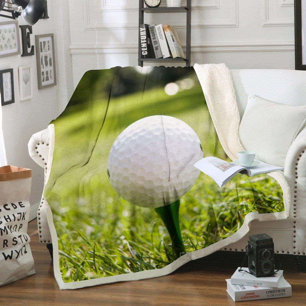 Golf Sherpa Fleece Blanket
