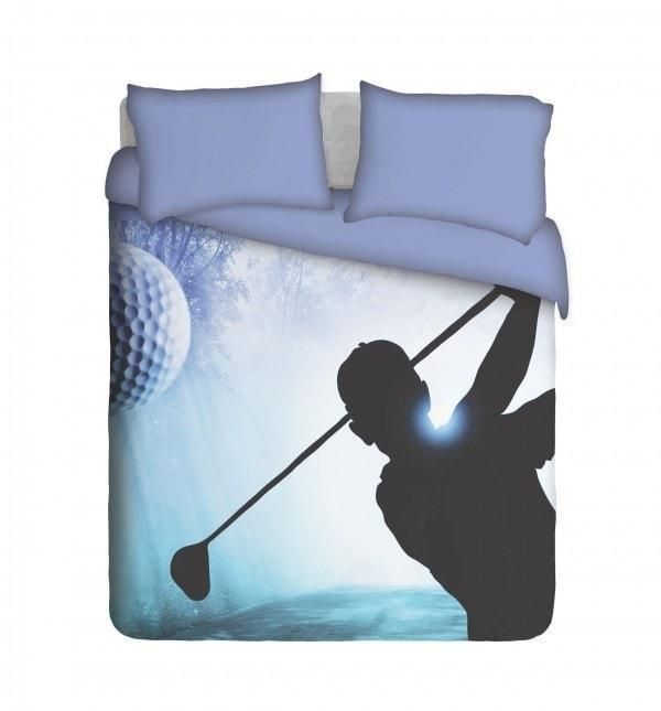 Golfer Swinging Bedding Set