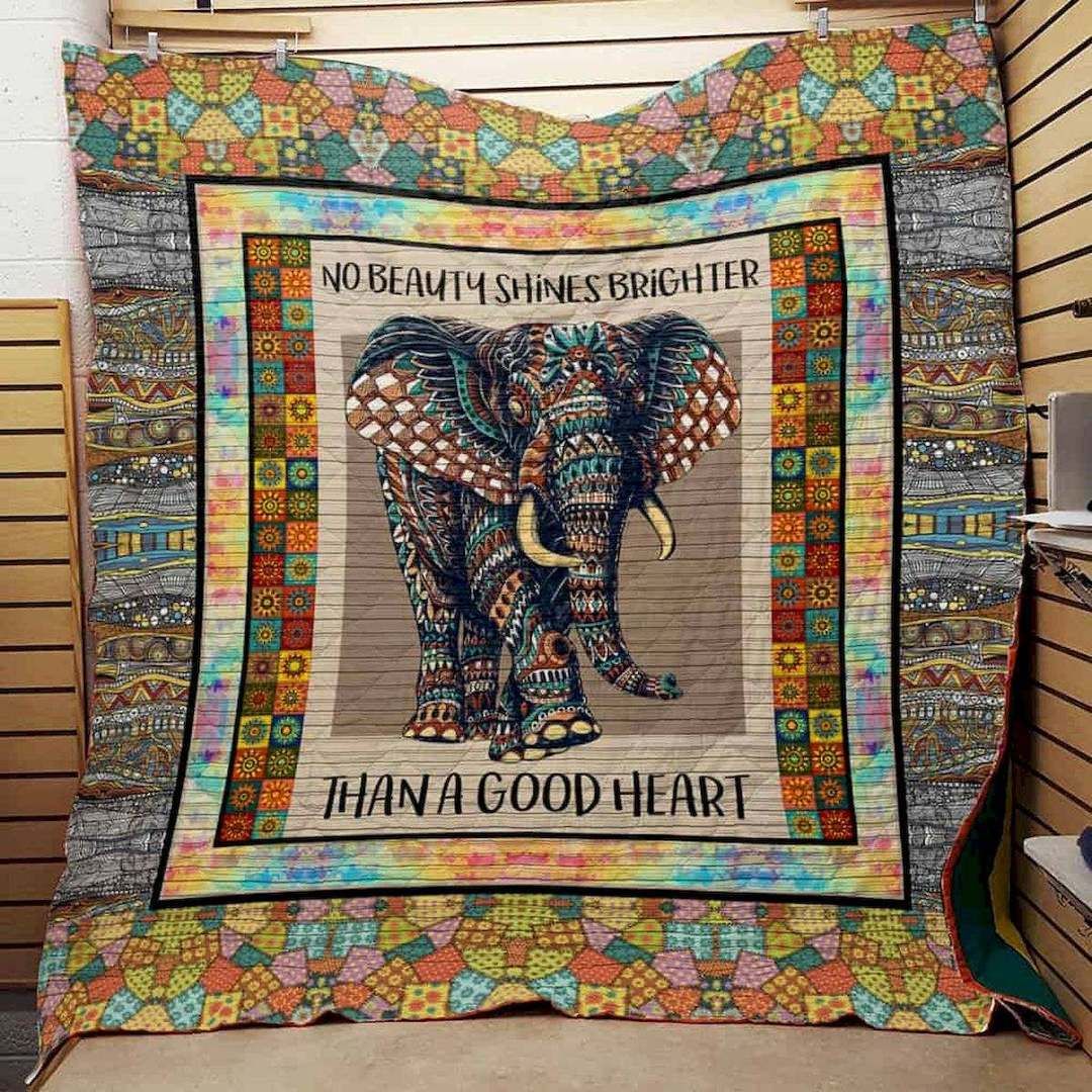 Good Heart Elephant CLT180624 Quilt Blanket
