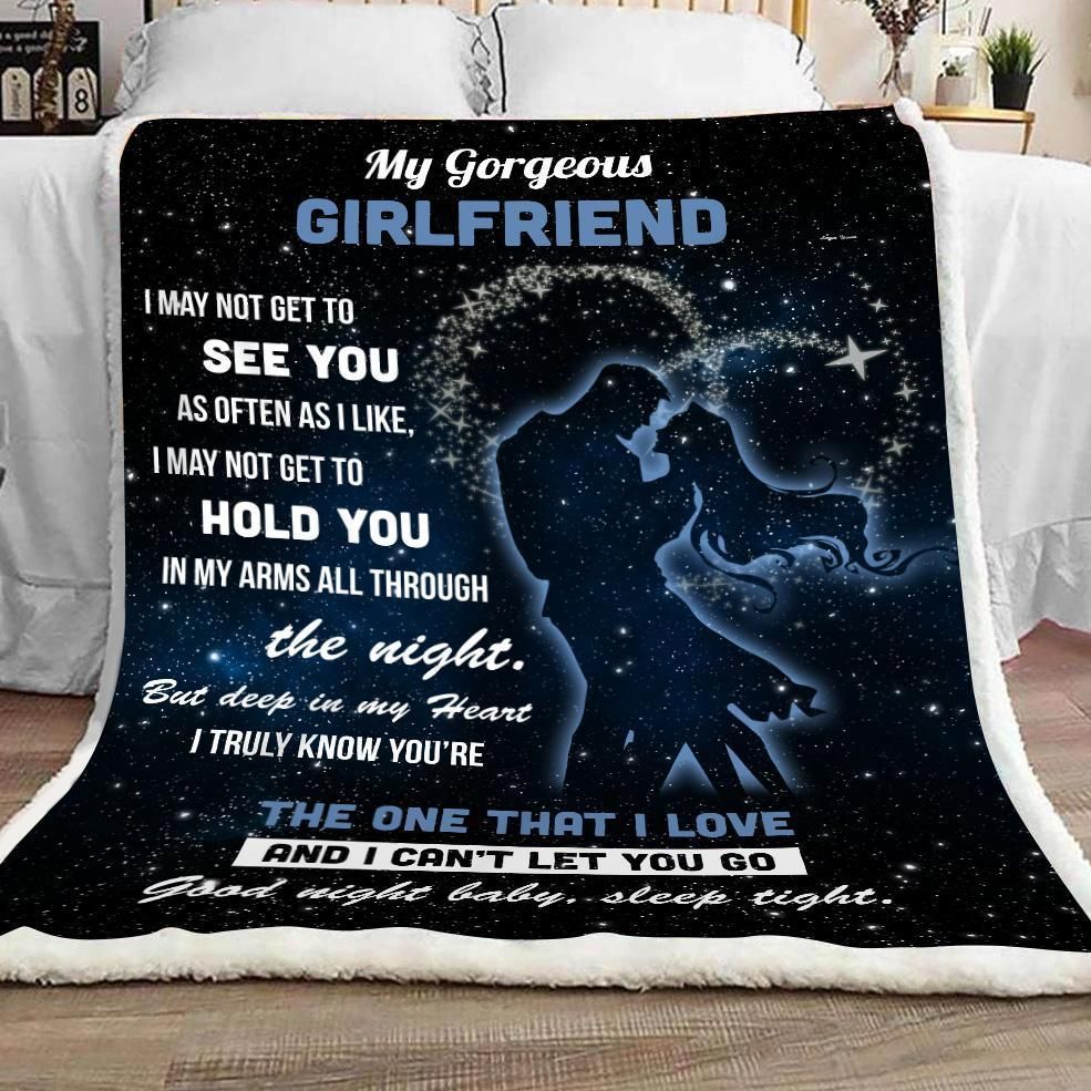 Good Night Baby Sleep Tight Giving Gorgeous Girlfriend Fleece Blanket