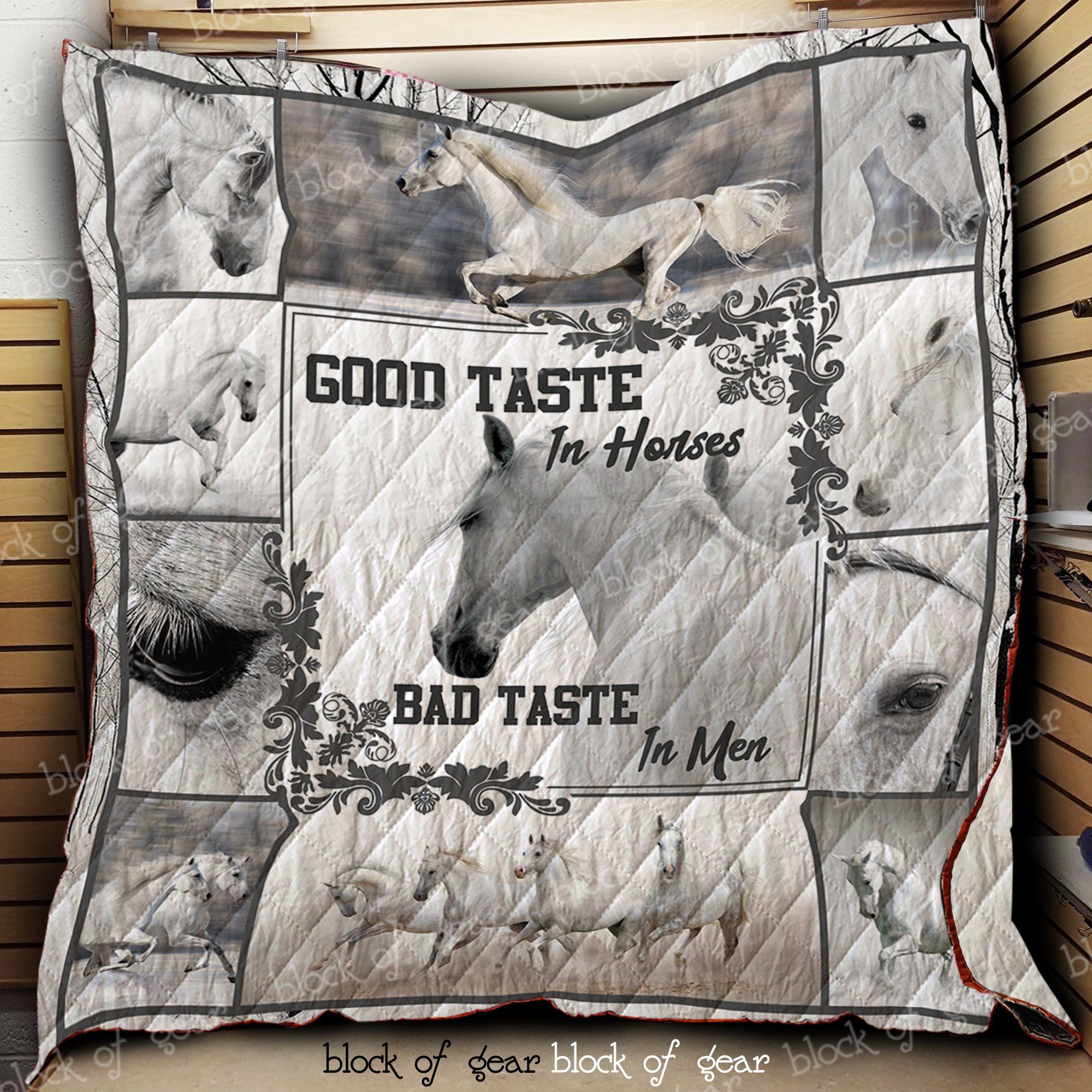 Good Taste In Horses Bad Taste In Men Quilt Dk458 Dhc11121817Dd