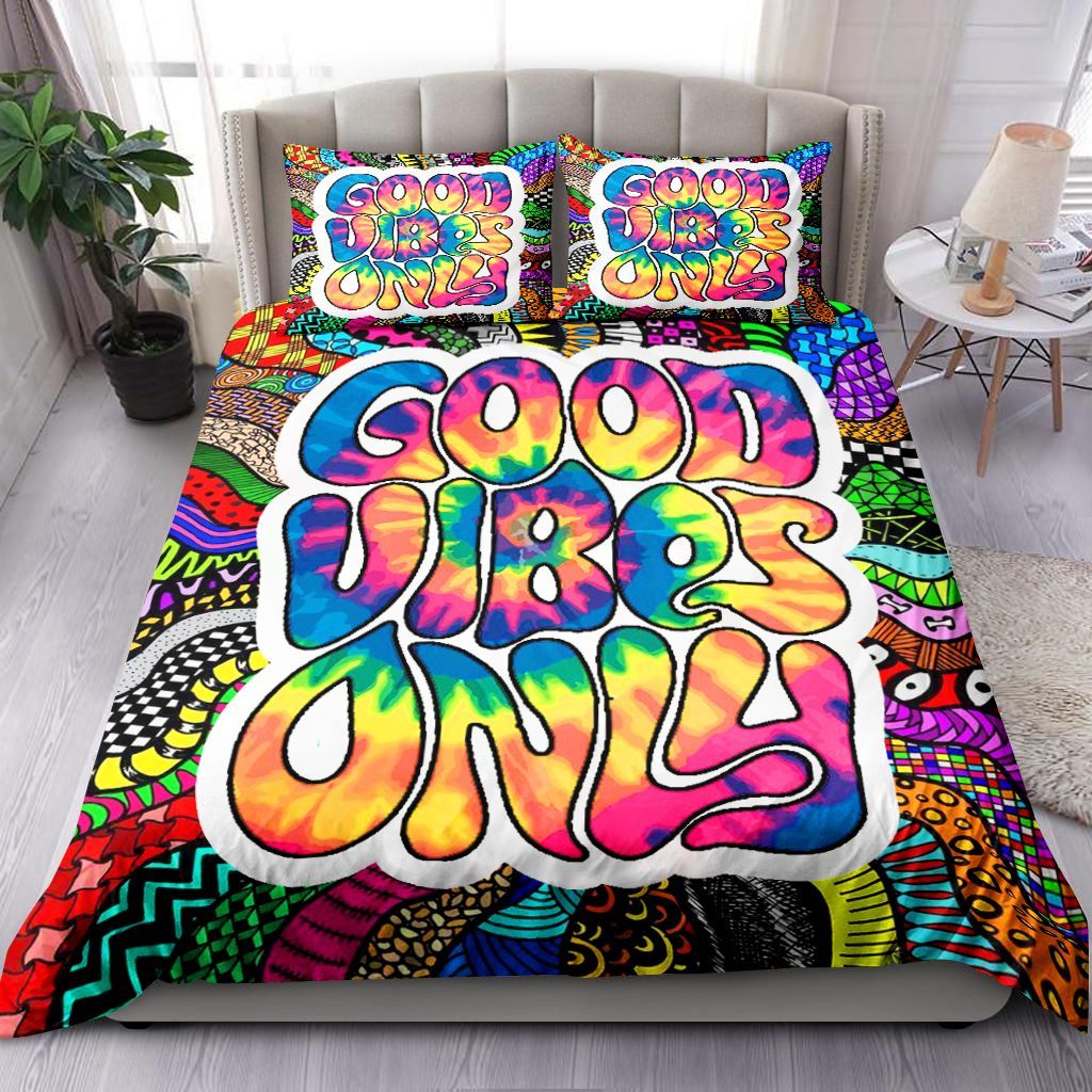 Good Vibes Only Tie Dye Bedding Set