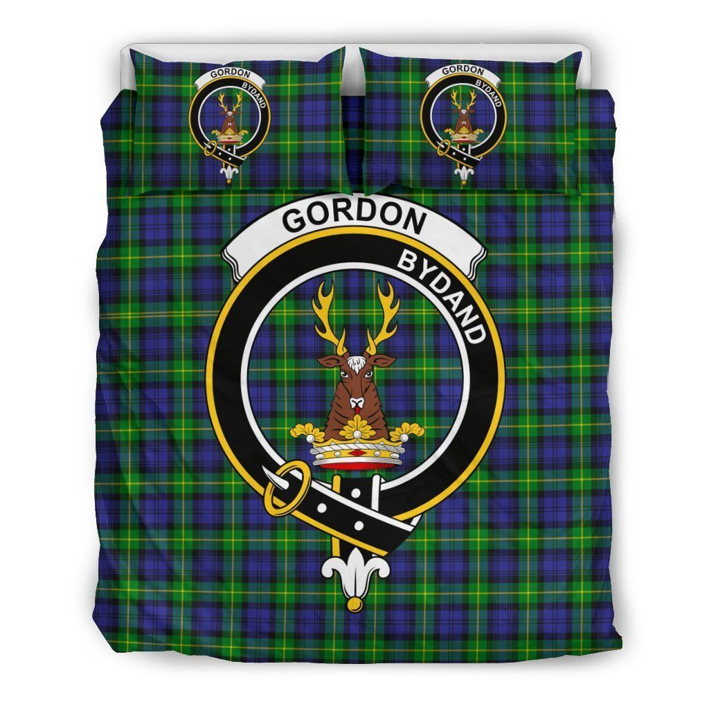 Gordon Clan Badge Tartan Bedding Set