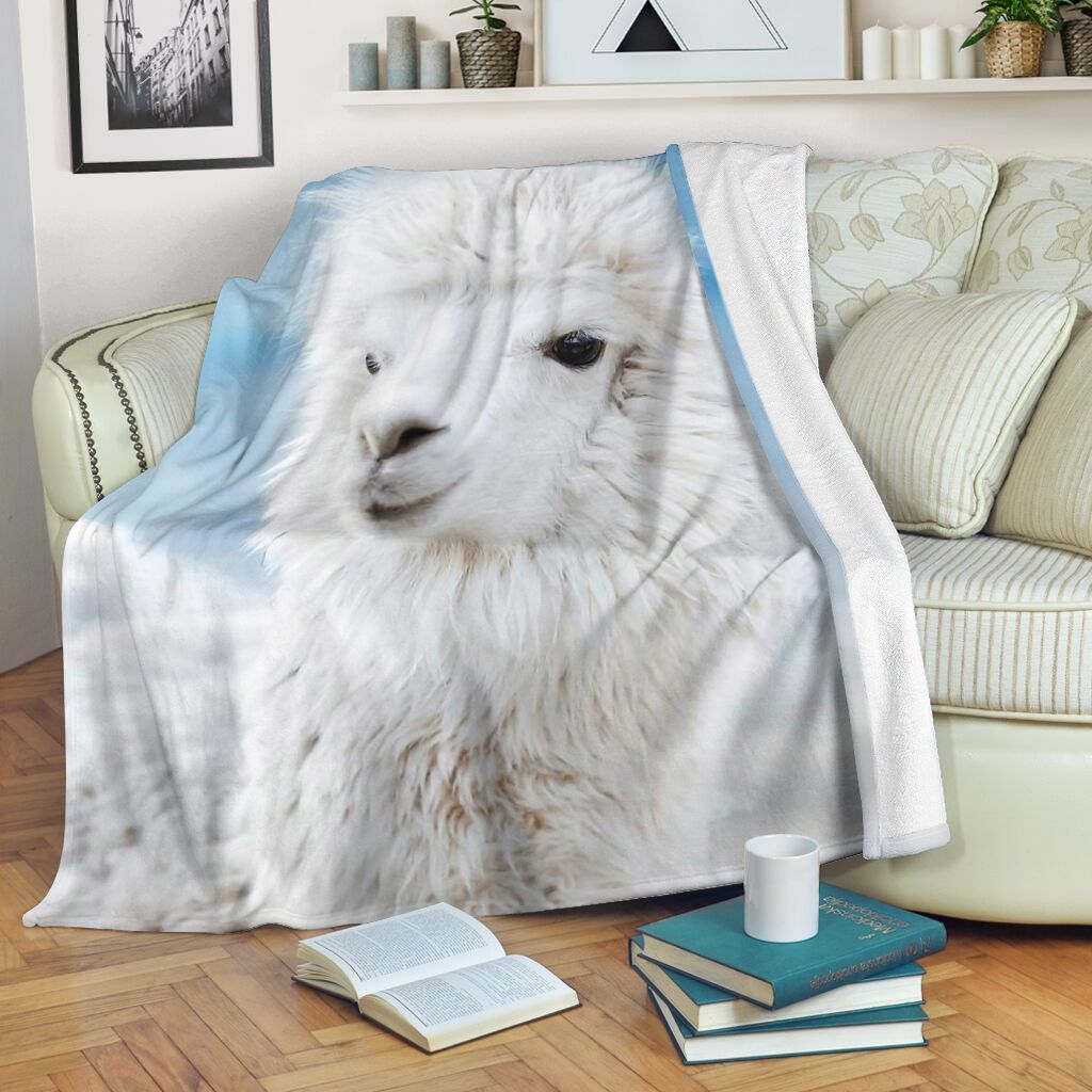 Gorgeous Llama Sherpa Fleece Blanket