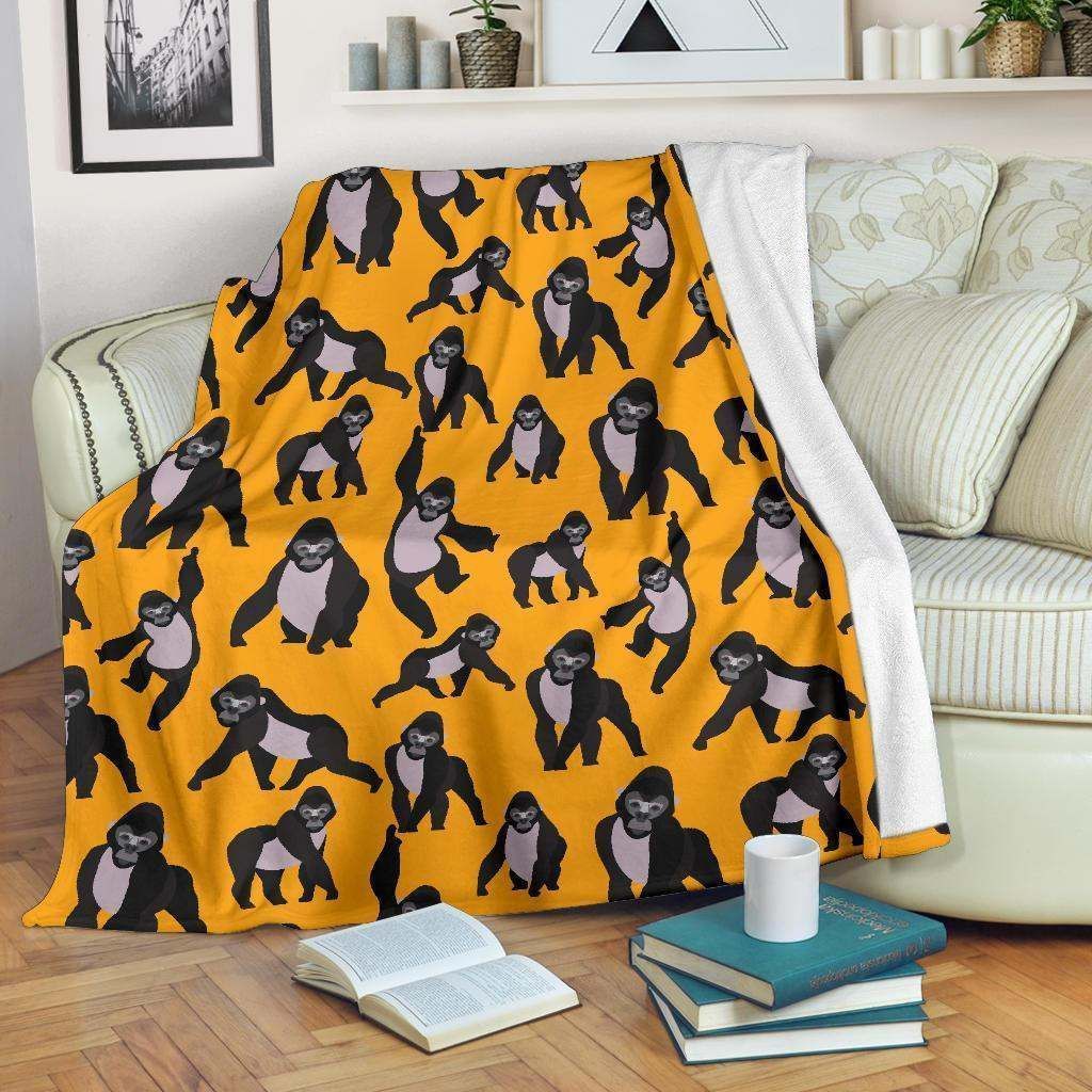 Gorilla Sherpa Fleece Blanket