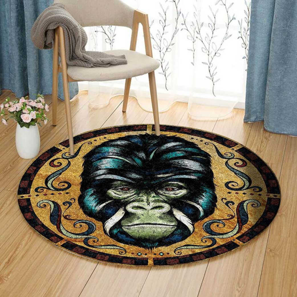 Gorilla Round Carpet