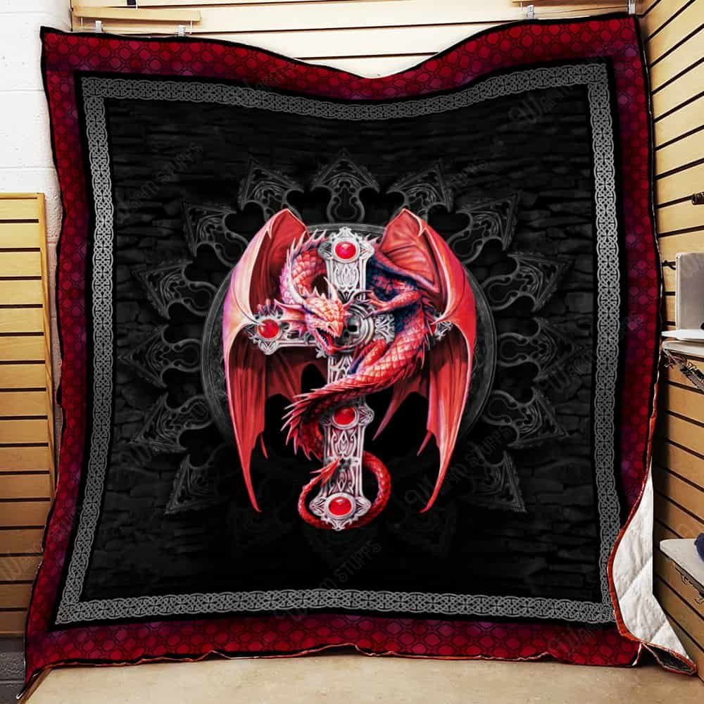 Gothic Dragon V1 Quilt Blanket Dhc1312193Dd