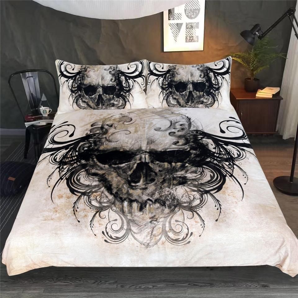 Gothic Skull Bedding Set