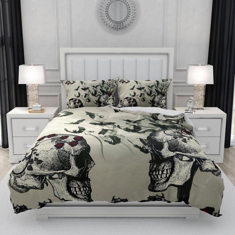 Gothic Skull Bedding Set