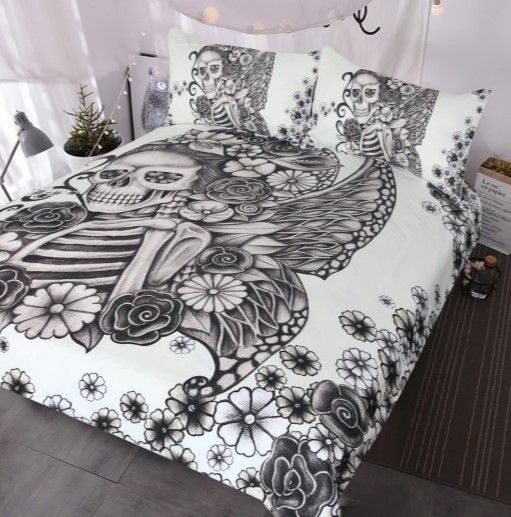 Gothic Skull Bedding Set