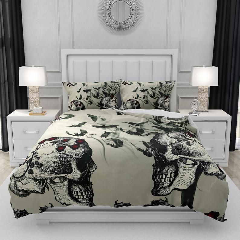 Gothic Skull Bedding Set