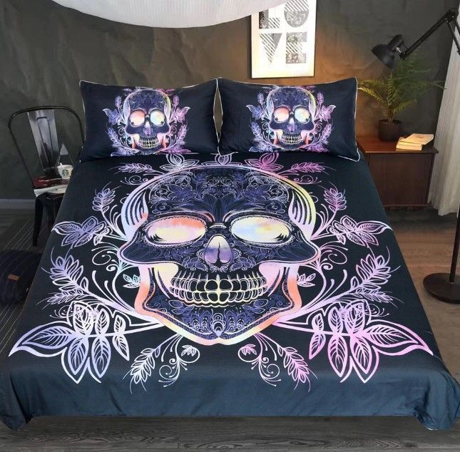 Gothic Skull Bedding Set