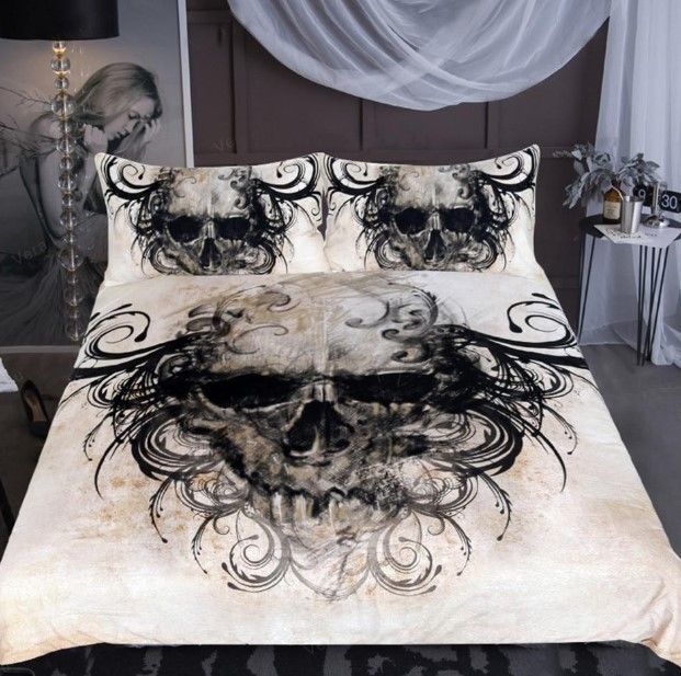 Gothic Skull Bedding Set