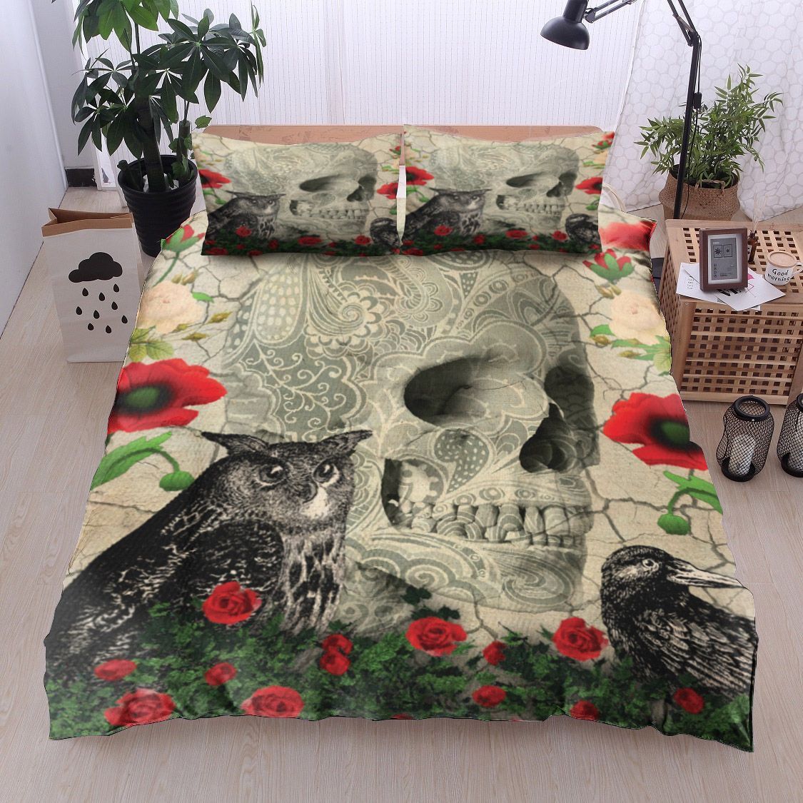 Gothic Skull Bedding Set