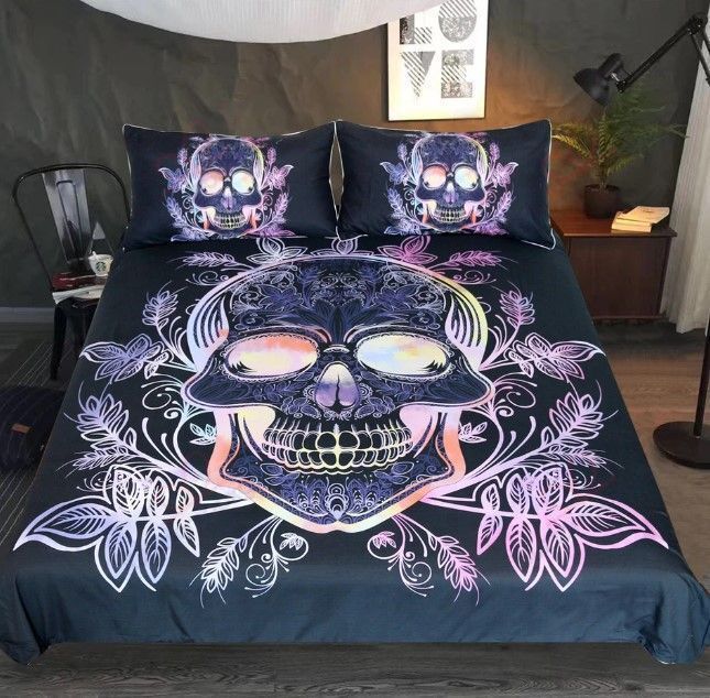 Gothic Skull Bedding Set