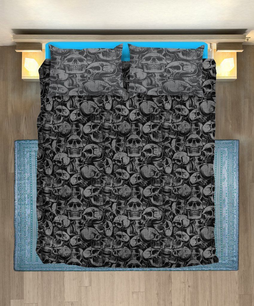 Gothic Skulls Bedding Set