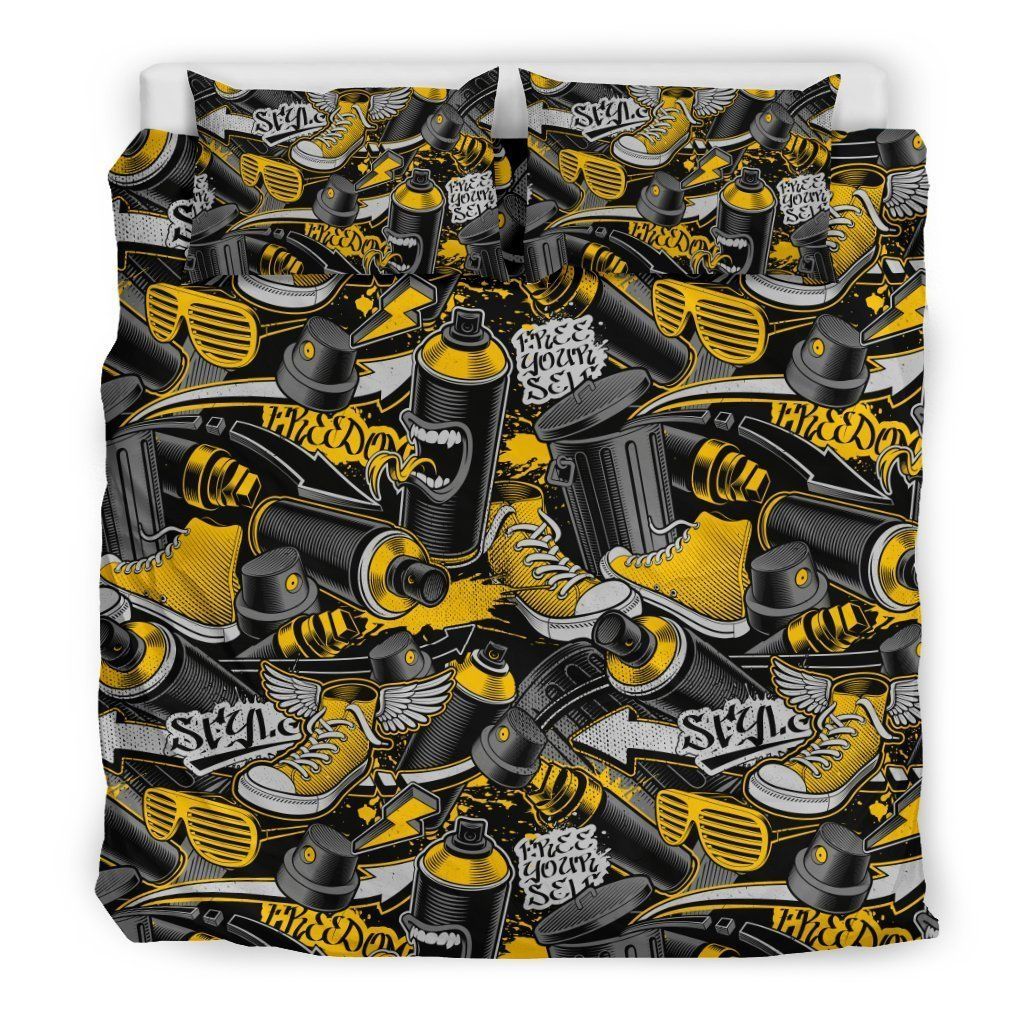 Graffiti Spray Cool Design Comfortable Bedding Set