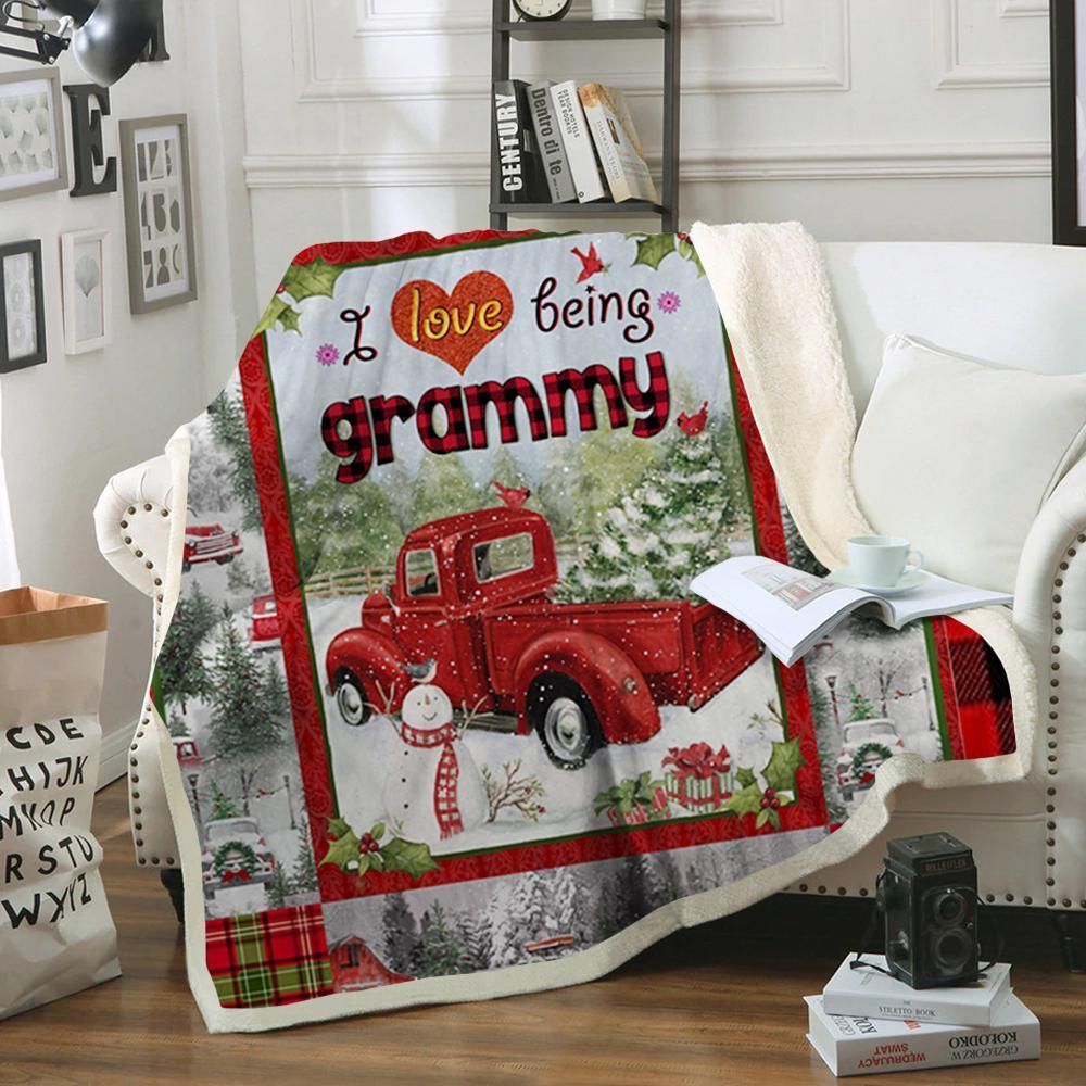 Grammy Christmas Sherpa Fleece Blanket