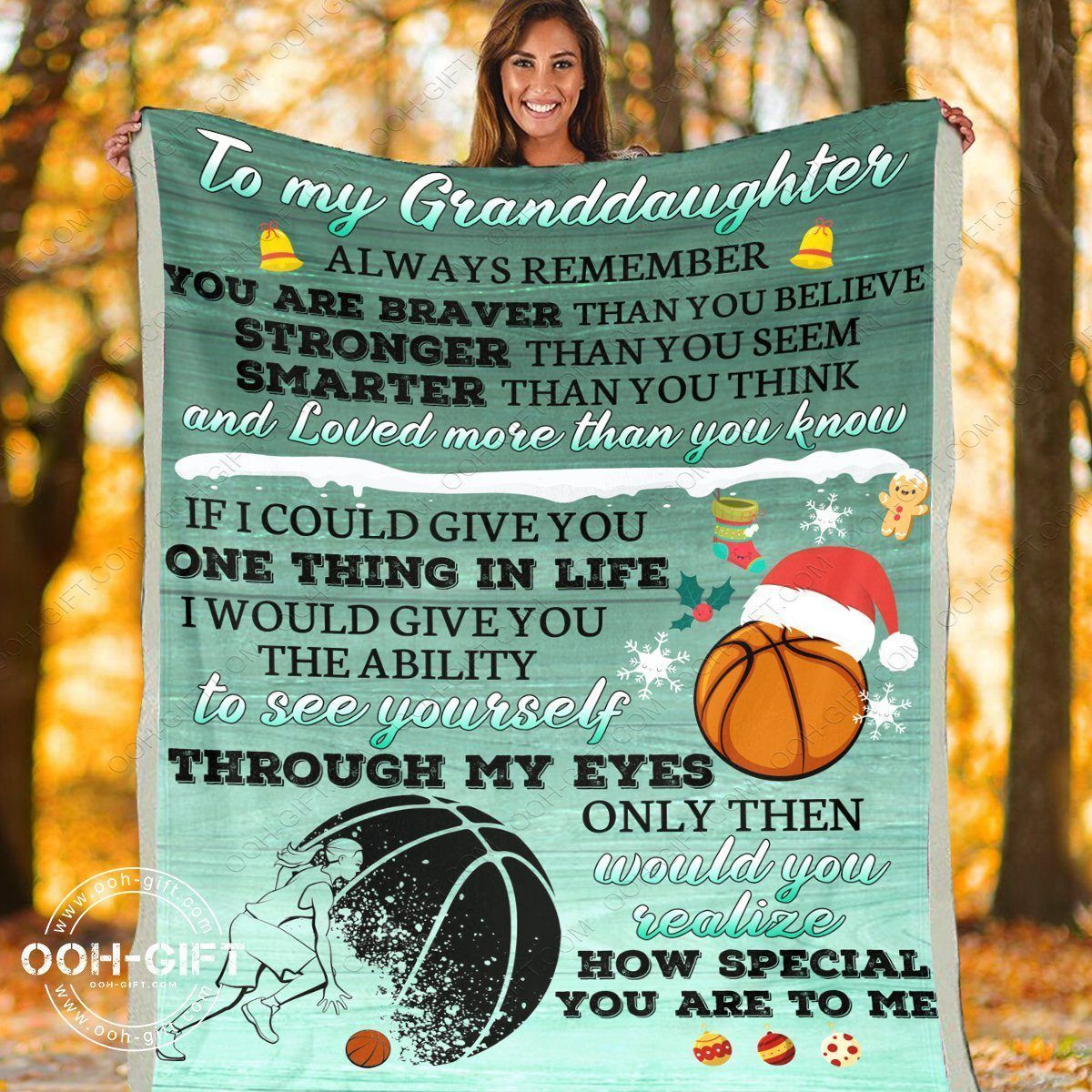 Granddaughter Always Remember Sherpa Fleece Blanket